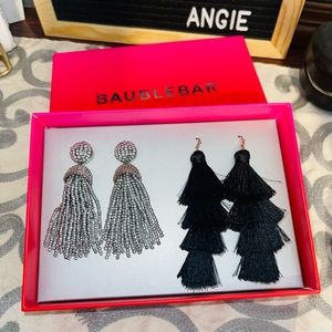 Bauble Bar 2 pair tassel earrings